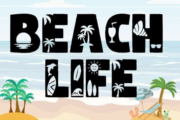 Beach Life: The Fun and Breezy Tropical Typeface for Summer Projects