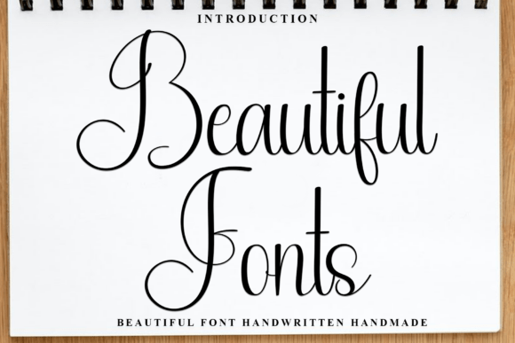 Beautiful Fonts: A Handwritten Typeface for Elegant Design