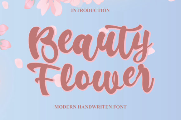 Beauty Flower Font: A Sweet Touch for Romantic Designs