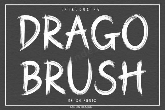 Drago Brush: The Handwritten Font with Edge and Elegance