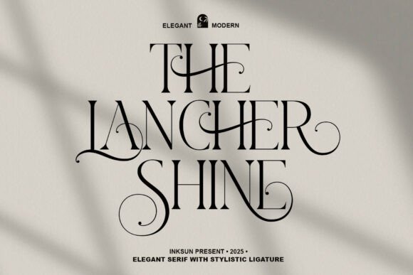 Elevate Your Projects with The Lancher Shine Serif Font