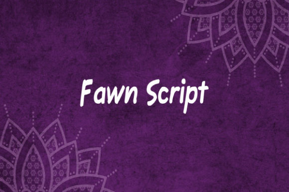 Fawn Script: A Modern Handwritten Font for Creative Projects