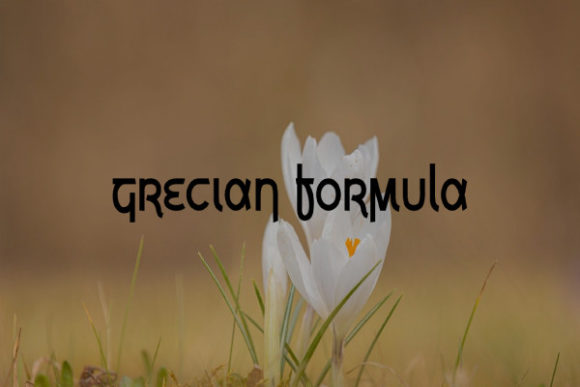 Grecian Formula: A Display Font for Bold, Modern Design