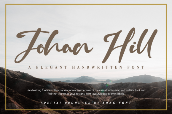 Johan Hill: The Handwritten Script with a Modern, Playful Spirit