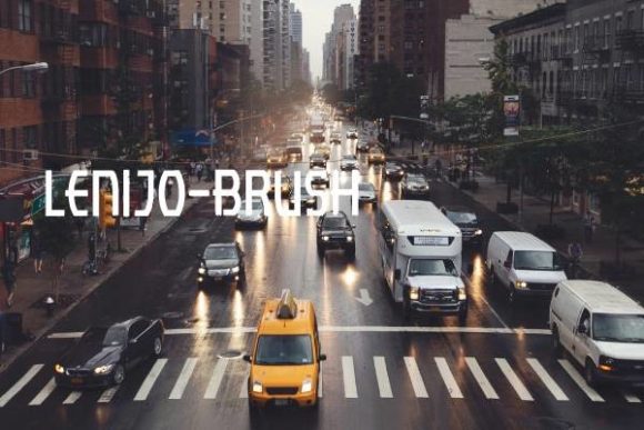 Lenjo Brush: A Modern Display Font for Creative Projects