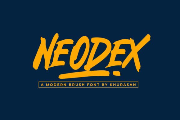 Neodex: Bold Brush Font for Impactful Design