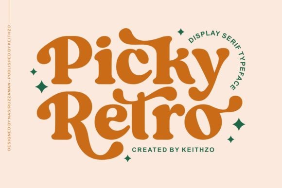Picky Retro: A Font with Vintage Flair and Modern Impact