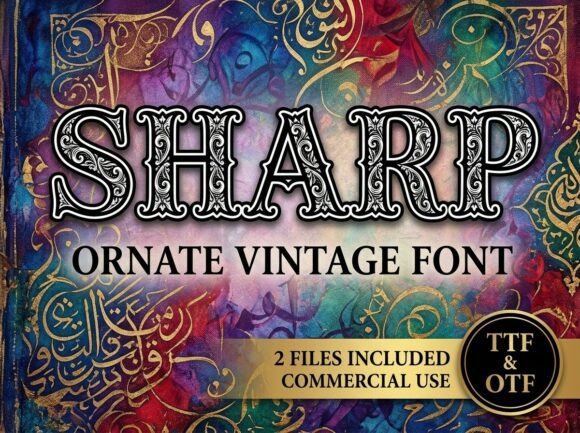 Sharp: A Creative Display Font That Commands Attention