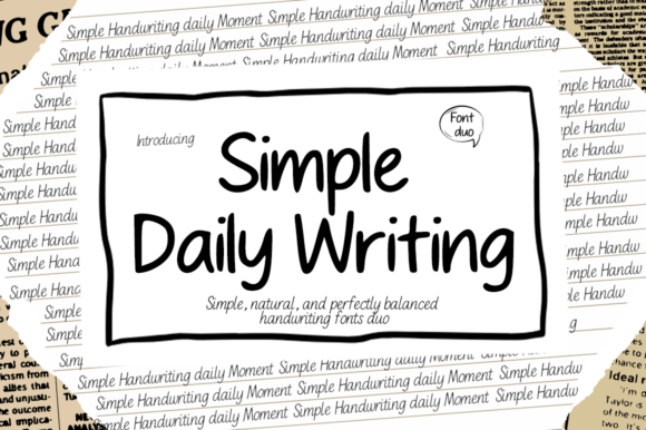 Simple Daily Writing: A Font for Authentic Connection